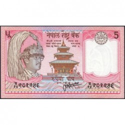 Népal - Pick 30b_3 - 5 rupees - Série 15 - 1998 - Etat : NEUF