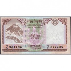 Népal - Pick 61a - 10 rupees - Série 50 - 2008 - Etat : NEUF