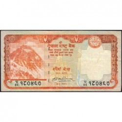 Népal - Pick 62a - 20 rupees - Série 46 - 2009 - Etat : TB+