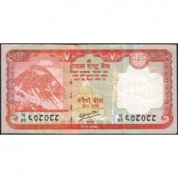 Népal - Pick 71 - 20 rupees - Série 47 - 2012 (2013) - Etat : TTB