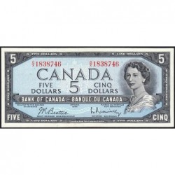 Canada - Pick 77b - 5 dollars - Série O/X - 1954 (1961) - Etat : SPL+
