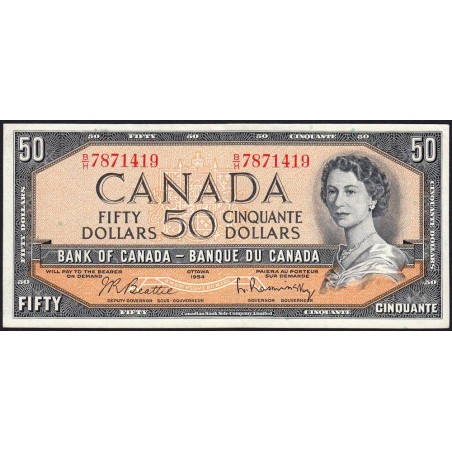 Canada - Pick 81b - 50 dollars - Série B/H - 1954 (1961) - Etat : SUP