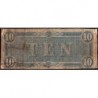 Etats Conf. d'Amérique - Pick 68 - 10 dollars - Lettre H - Série 1 - 17/02/1864 - Etat : B
