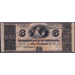 Etats Unis - Louisiane - New Orleans - 100 dollars (100 piastres) - Lettre B - 1840 - Etat : SUP+