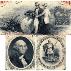 Etats Unis - Virginie - Richmond - 5 dollars - Lettre C - 26/01/1861 - Etat : TTB