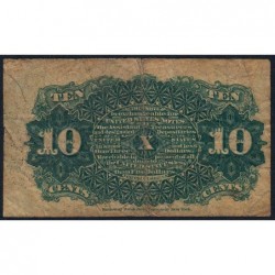 Etats Unis - Pick 115b - 10 cents - 4e émission - 03/03/1863 - Etat : B+
