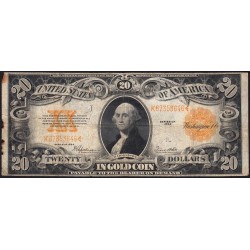 Etats Unis - Pick 275 - 20 dollars - Série K - 1922 - Etat : B+ à TB-