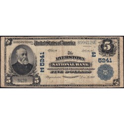 Etats Unis d'Amérique - Pennsylvanie - 5 dollars - Série B E - 1919 - Etat : TB-