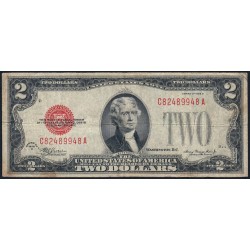 Etats Unis - Pick 378d - 2 dollars - Série C A - 1928 D - Etat : TB