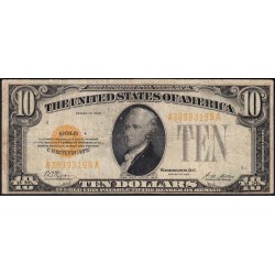 Etats Unis d'Amérique - Pick 400 - 10 dollars - Série AA - 1928 - Etat : TB