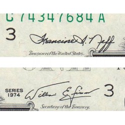 Etats Unis - Pick 455 - 1 dollar - Série C A - 1974 - Philadelphie - Etat : NEUF