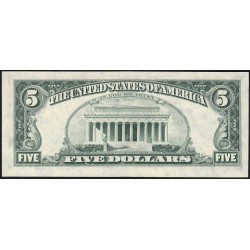 Etats Unis - Pick 463a - 5 dollars - Série L A - 1977 - San Francisco - Etat : NEUF