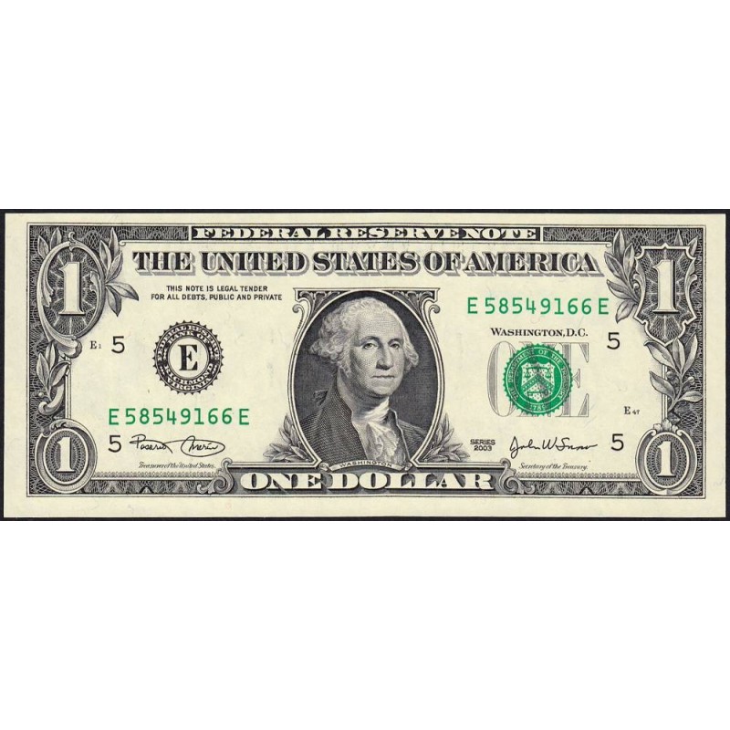 Etats Unis - Pick 515a_1 - 1 dollar - Série E E - 2003 - Richmond - Etat : NEUF