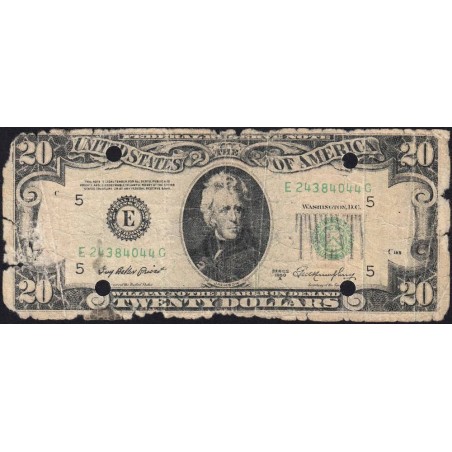 Etats Unis - Pick 440a - 20 dollars - Série E G - 1950 A - Richmond - Faux billet - Etat : AB