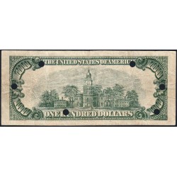 Etats Unis - Pick 441 - 100 dollars - Série B B - 1950 - New York - Faux billet - Etat : TB+