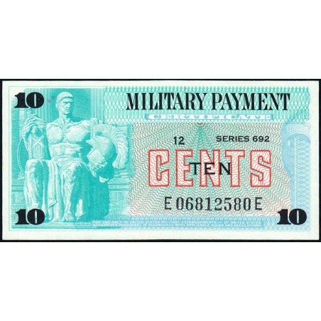 Etats Unis - Militaire - Pick M92 - 10 cents - Séries 692 - 07/10/1970 - Etat : NEUF