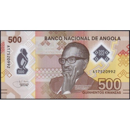 Angola - Pick 161a - 500 kwanzas - Série A - 04/2020 - Polymère - Etat : NEUF