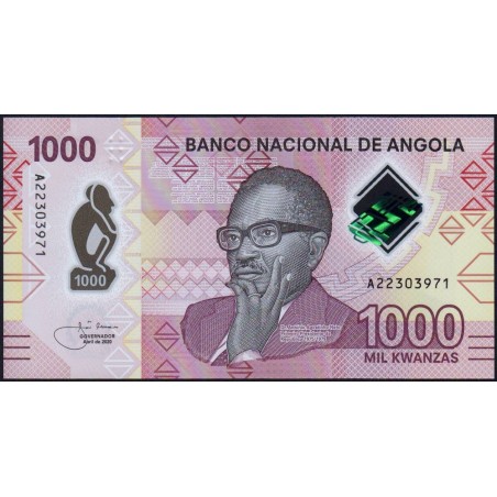 Angola - Pick 162 - 1'000 kwanzas - Série A - 04/2020 - Polymère - Etat : NEUF