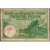 Congo Belge - Pick 10f_1 - 20 francs - Série 063.A - 01/02/1929 - Etat : TB-