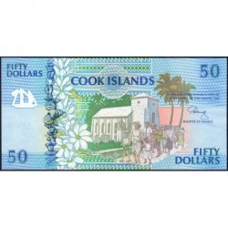 Cook (îles) - Pick 10a - 50 dollars - Série AAA - 1992 - Etat : pr.NEUF