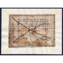 Isles de France et Bourbon - Kolsky 505 - 3 livres tournois - 07/1768 - Etat : TB