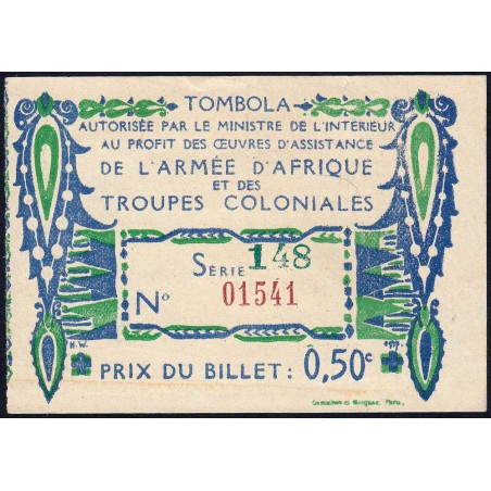 1917 - Armée d'Afrique et Troupes coloniales - 50 centimes - Etat : TTB+