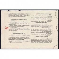 Congo Belge - Loterie - 1947 - 13e tranche - 1/10ème - Etat : TTB+