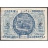 Congo Belge - Loterie - 1948 - 6e tranche - 1/10ème - Etat : SUP