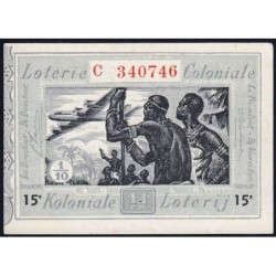 Congo Belge - Loterie - 1948 - 15e tranche - 1/10ème - Etat : pr.NEUF