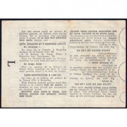 Congo Belge - Loterie - 1950 - 17e tranche - 1/10ème - Etat : TTB+