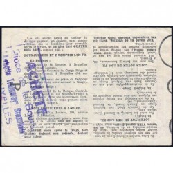 Congo Belge - Loterie - 1956 - 3e tranche - 1/10ème - Etat : TTB