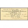 Etats Unis - Chèque - Centreville National Bank Warwick - 1922 - Etat : SUP
