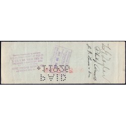 Etats Unis - Chèque - Continental Equitable Title Trust Company - 1926 - Etat : TTB+
