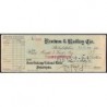 Etats Unis - Chèque - Corn Exchange National Bank Philadelphia - 1919 - Etat : SUP
