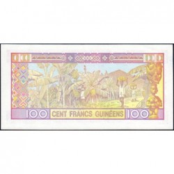 Guinée - Pick 30a_2 - 100 francs guinéens - Série BD - 1985 - Etat : SPL