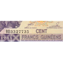 Guinée - Pick 30a_2 - 100 francs guinéens - Série BD - 1985 - Etat : SPL