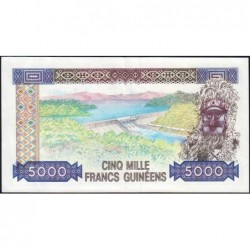 Guinée - Pick 33a_2 - 5'000 francs guinéens - Série AG - 1985 - Etat : SUP+