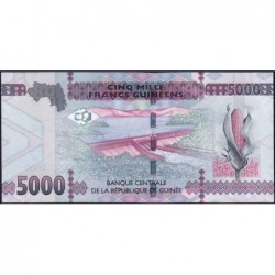 Guinée - Pick 49a - 5'000 francs guinéens - Série AP - 2015 - Etat : NEUF
