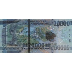 Guinée - Pick 50a - 20'000 francs guinéens - Série AG - 2015 - Etat : NEUF