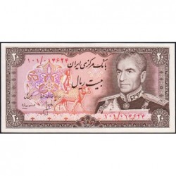 Iran - Pick 100a_2 - 20 rials - Série 101 - 1975 - Etat : pr.NEUF