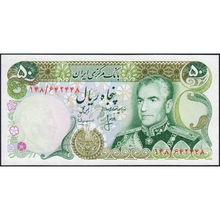 Iran - Pick 101c - 50 rials - Série 148 - 1974 - Etat : NEUF