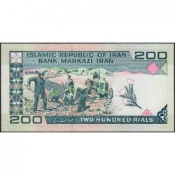 Iran - Pick 136b - 200 rials - Série 25/12 - 1986 - Etat : NEUF