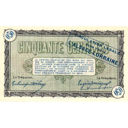 Belfort - Pirot 23-41b - 50 centimes - Série 145 - 04/11/1918 - Etat : SPL