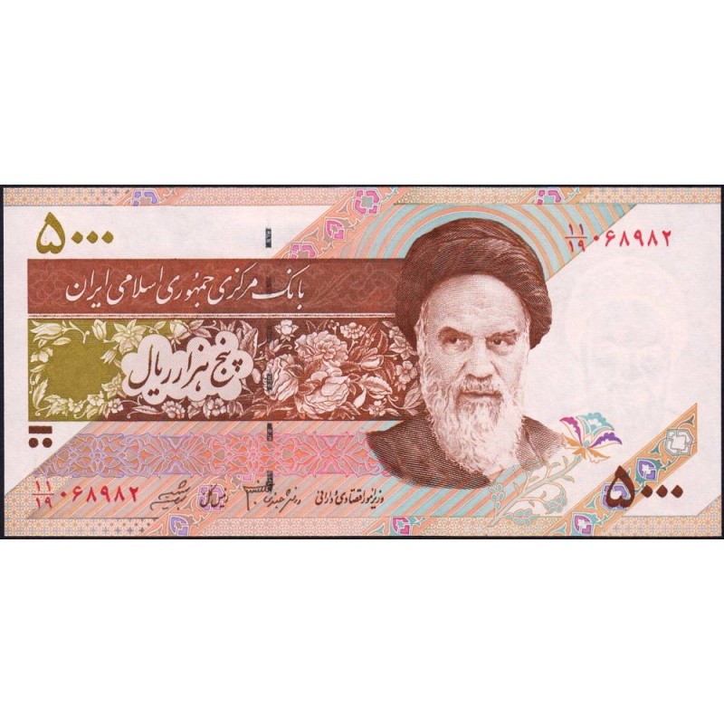 Iran - Pick 145f - 5'000 rials - Série 11/19 - 2010 - Etat : NEUF