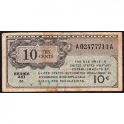Etats Unis - Militaire - Pick M2 - 10 cents - Séries 461 - 16/09/1946 - Etat : TB