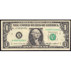 Etats Unis - Pick 474 - 1 dollar - Série A E - 1985 - Boston - Etat : TB