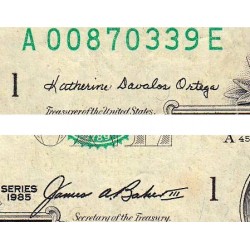 Etats Unis - Pick 474 - 1 dollar - Série A E - 1985 - Boston - Etat : TB
