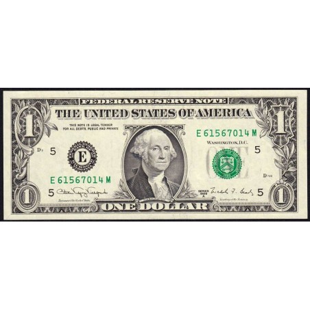 Etats Unis - Pick 480b_1 - 1 dollar - Série E M - 1988 A - Richmond - Etat : SPL+