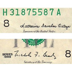 Etats Unis - Pick 481a - 5 dollars - Série H A - 1988 - Saint-Louis - Etat : TTB