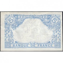 F 02-15 - 20/03/1913 - 5 francs - Bleu - Série X.1886 - Etat : SUP
